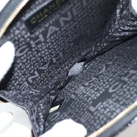 CHANEL Pouch Patent leather Black CC Auth 136541M - Picture 11 of 14